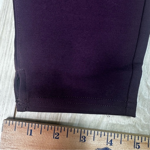 Spanx Ankle Length Ponte Hem Slit Leggings Size Petite 1X‎ Plum NWT - A369379 - Picture 2 of 10